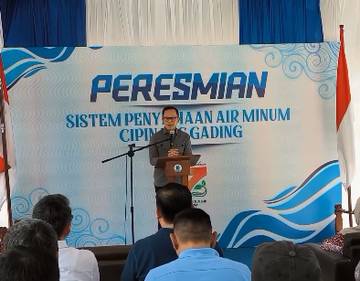 Peresmian Sistem Penyediaan Air Minum Cipinang Gading Bogor